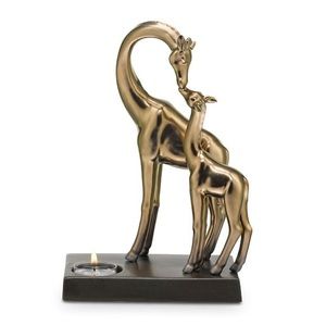 Partylite Giraffe with baby tea candle holder
